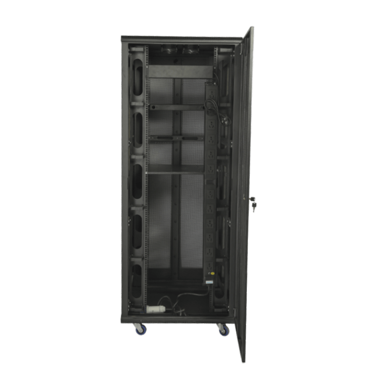 Rack 42U Perforated Door Loaded – Bluerack